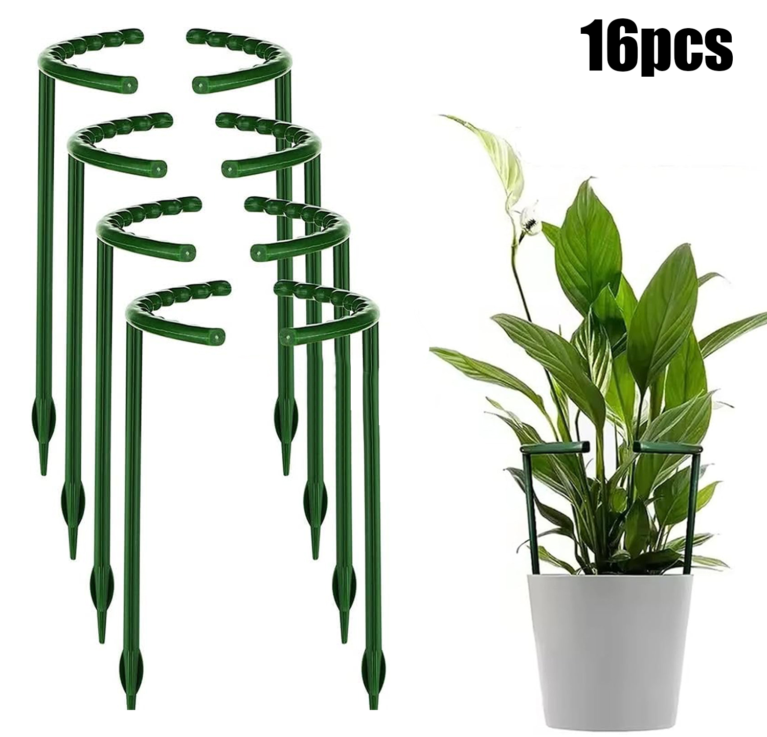 1/16pcs Plant Support Stake Fl - Vine Climbing Plastic 리뷰 및 가격