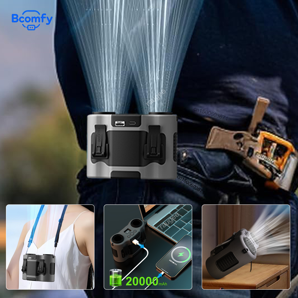 20000mAh Waist Fan Portable Ou - Timer Dual Outlet 리뷰 및 가격