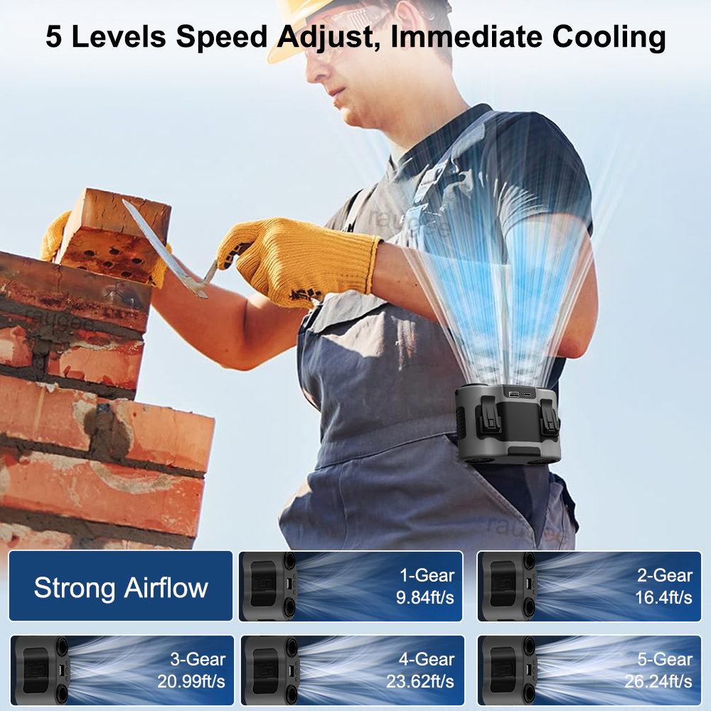 20000mAh Waist Fan Portable Ou - Timer Dual Outlet 리뷰 및 가격