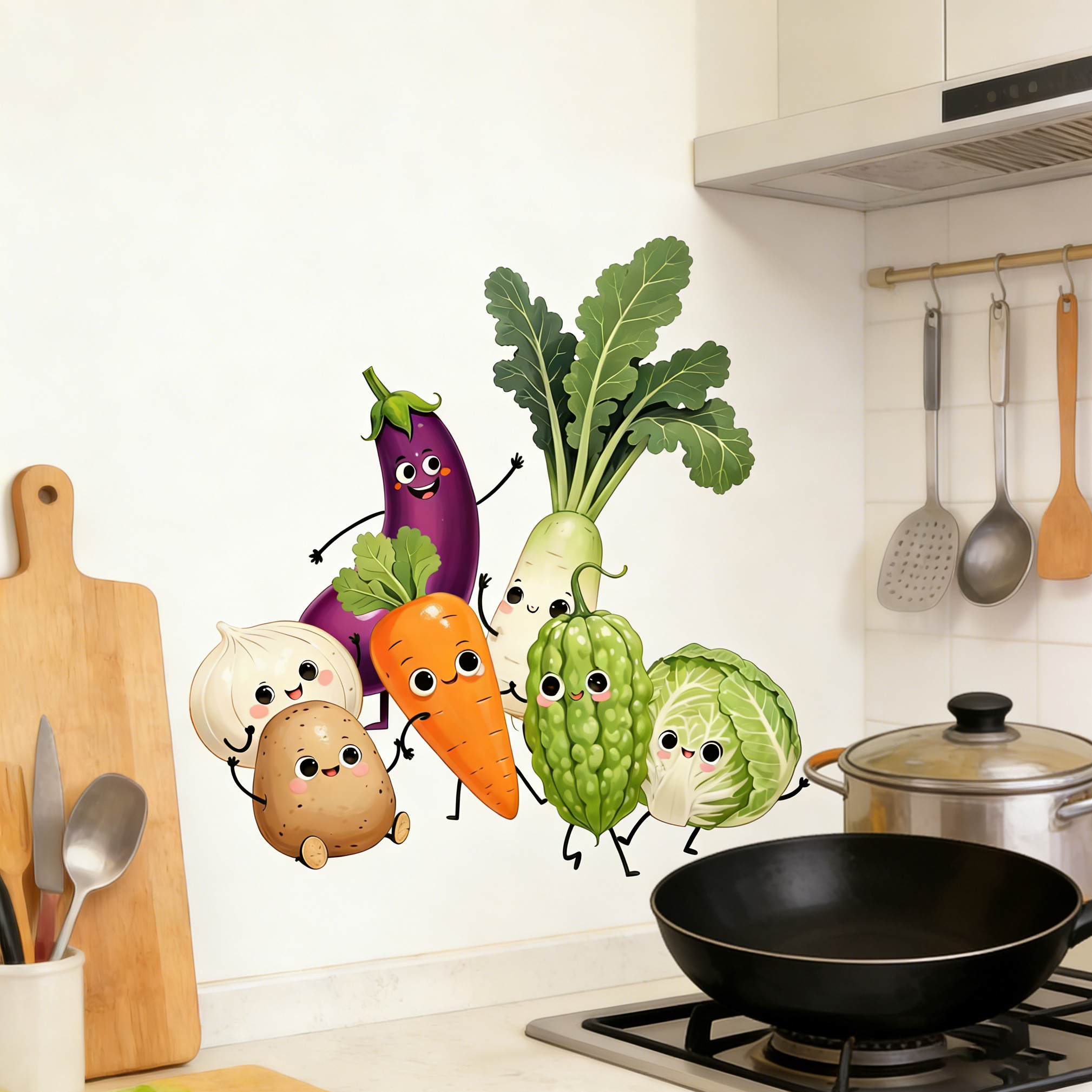 Emotionally Expressive Vegetab - Pvc Panel Background 리뷰 및 가격