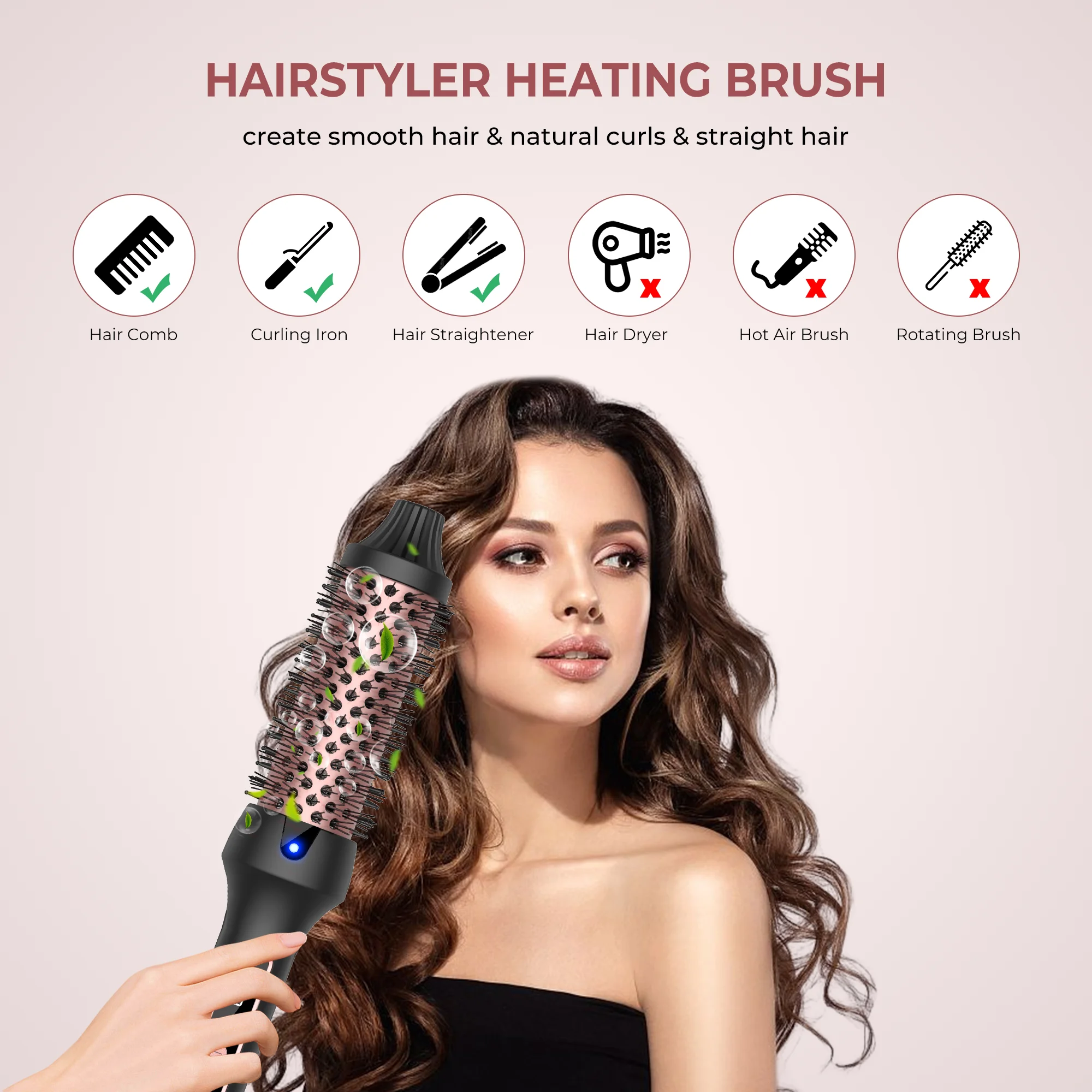 3 in1 Thermal Brush Ionic Heat - Ceramic Heat Emitter 리뷰 및 가격