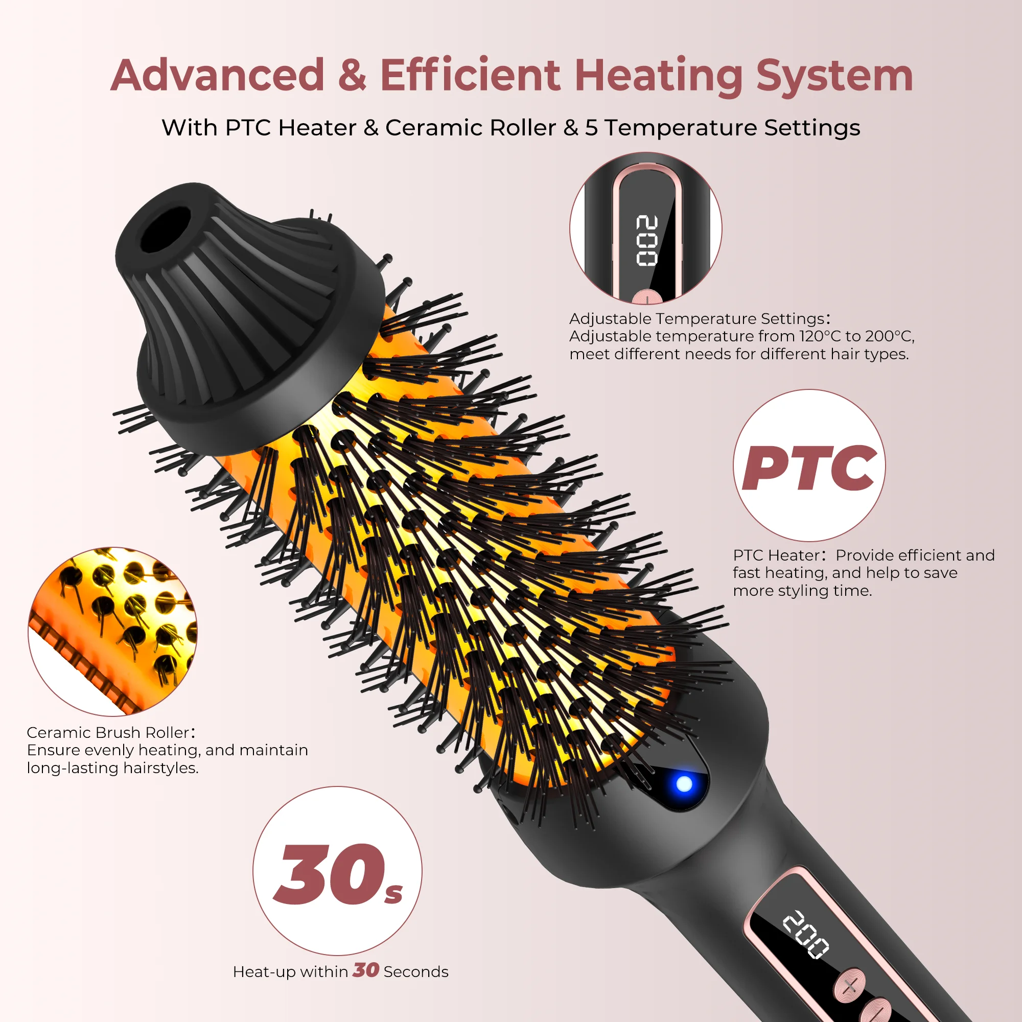 3 in1 Thermal Brush Ionic Heat - Ceramic Heat Emitter 리뷰 및 가격