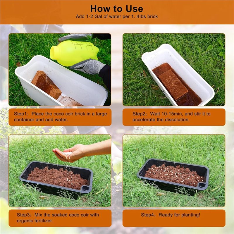 3 Pack Coco Coir Bricks, Coco  - Substrate Coconut Fiber 리뷰 및 가격