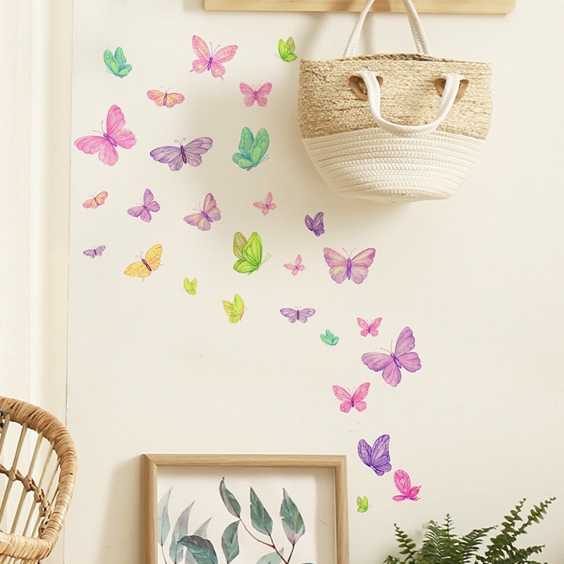 Romantic butterfly Wall Sticke - Pvc Panel Background 리뷰 및 가격