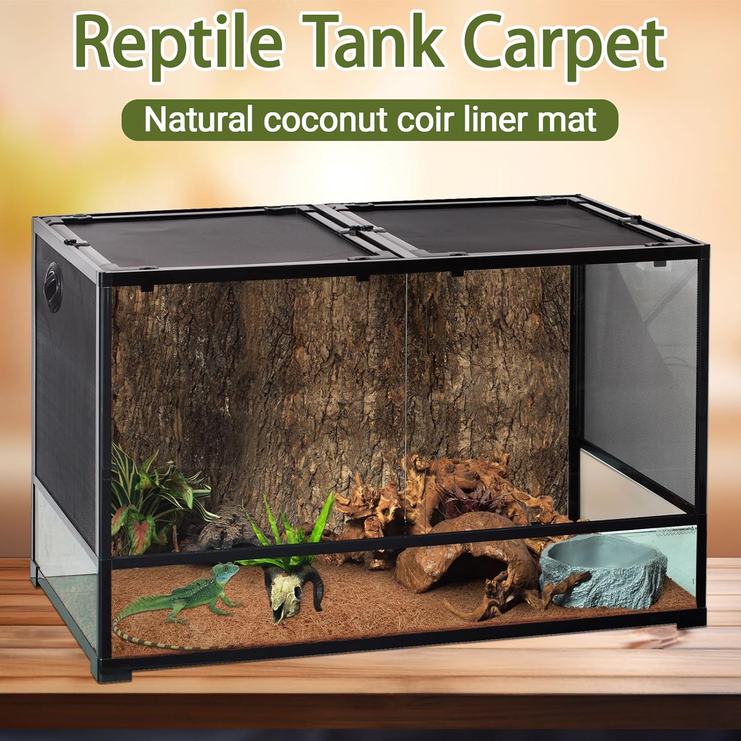 10 Pcs Reptile Carpet, 12x12 i - Substrate Coconut Fiber 리뷰 및 가격