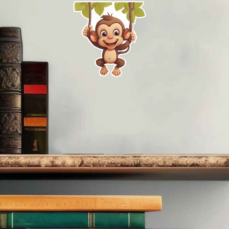 Cute little monkey living room - Pvc Panel Background 리뷰 및 가격