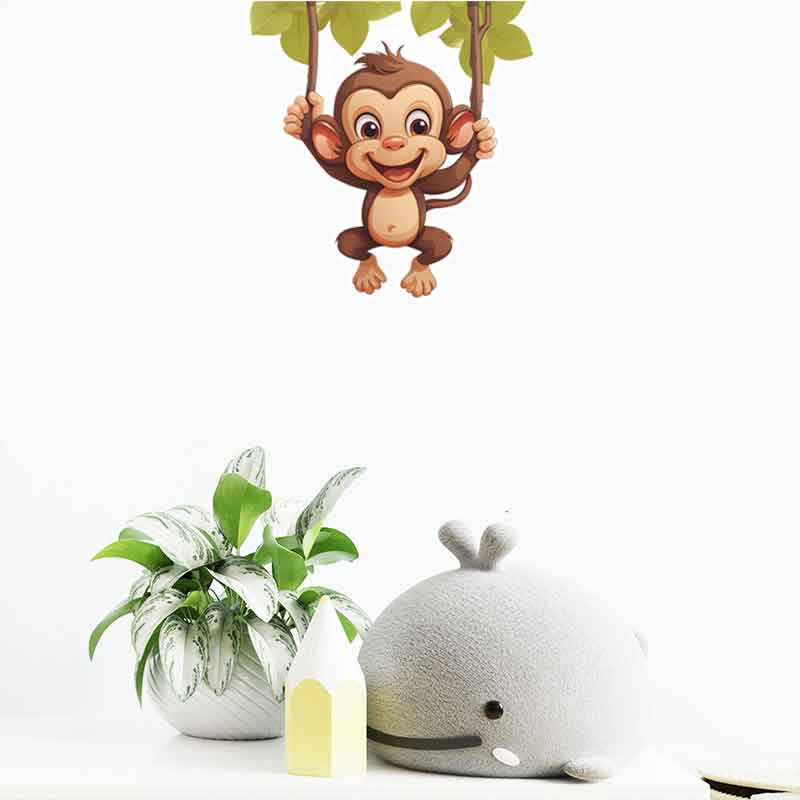 Cute little monkey living room - Pvc Panel Background 리뷰 및 가격