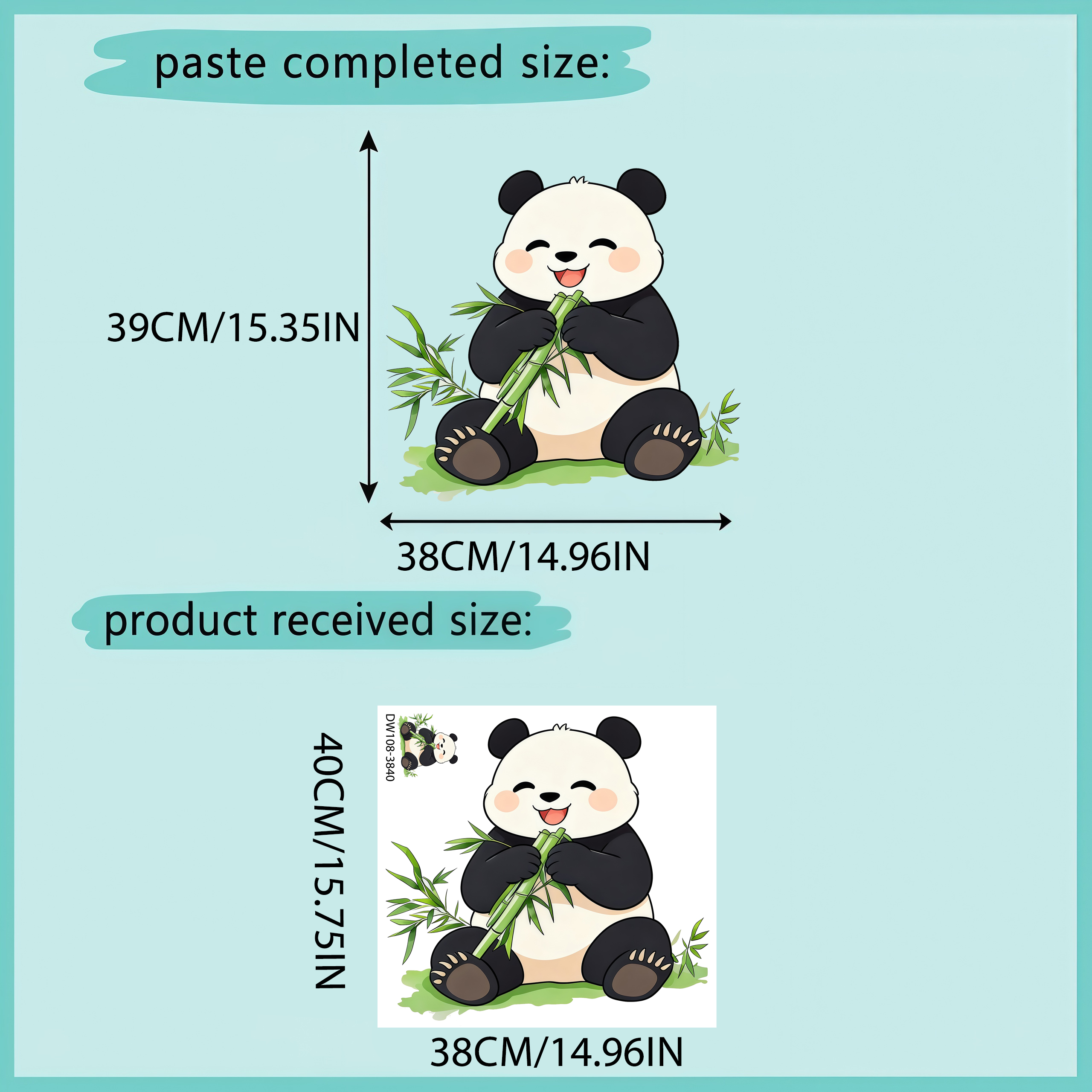 Bamboo And Panda Wall Decals S - Pvc Panel Background 리뷰 및 가격