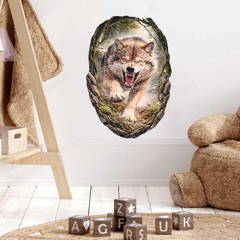 Wild Timberwolves Pattern Wall - Pvc Panel Background 리뷰 및 가격
