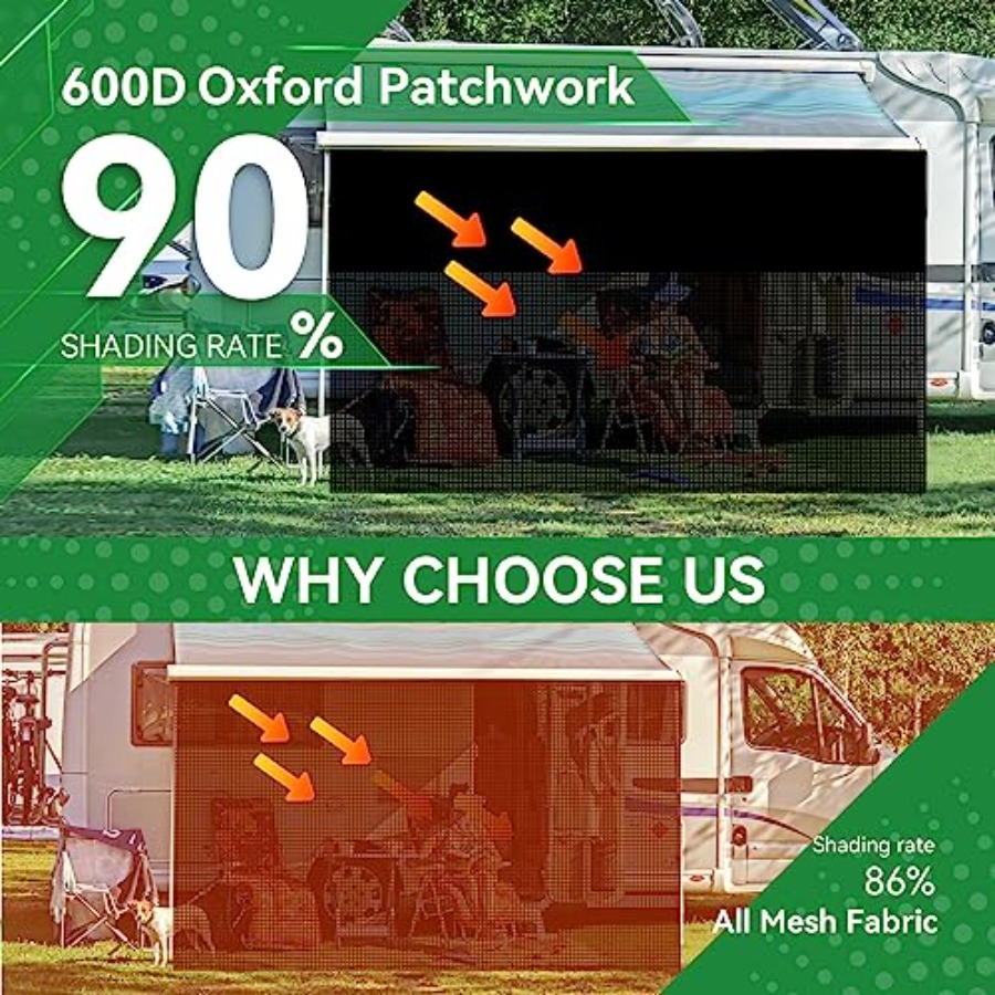 RV Awning Shade Screen 9' x 15 - Screen Top Mesh 리뷰 및 가격