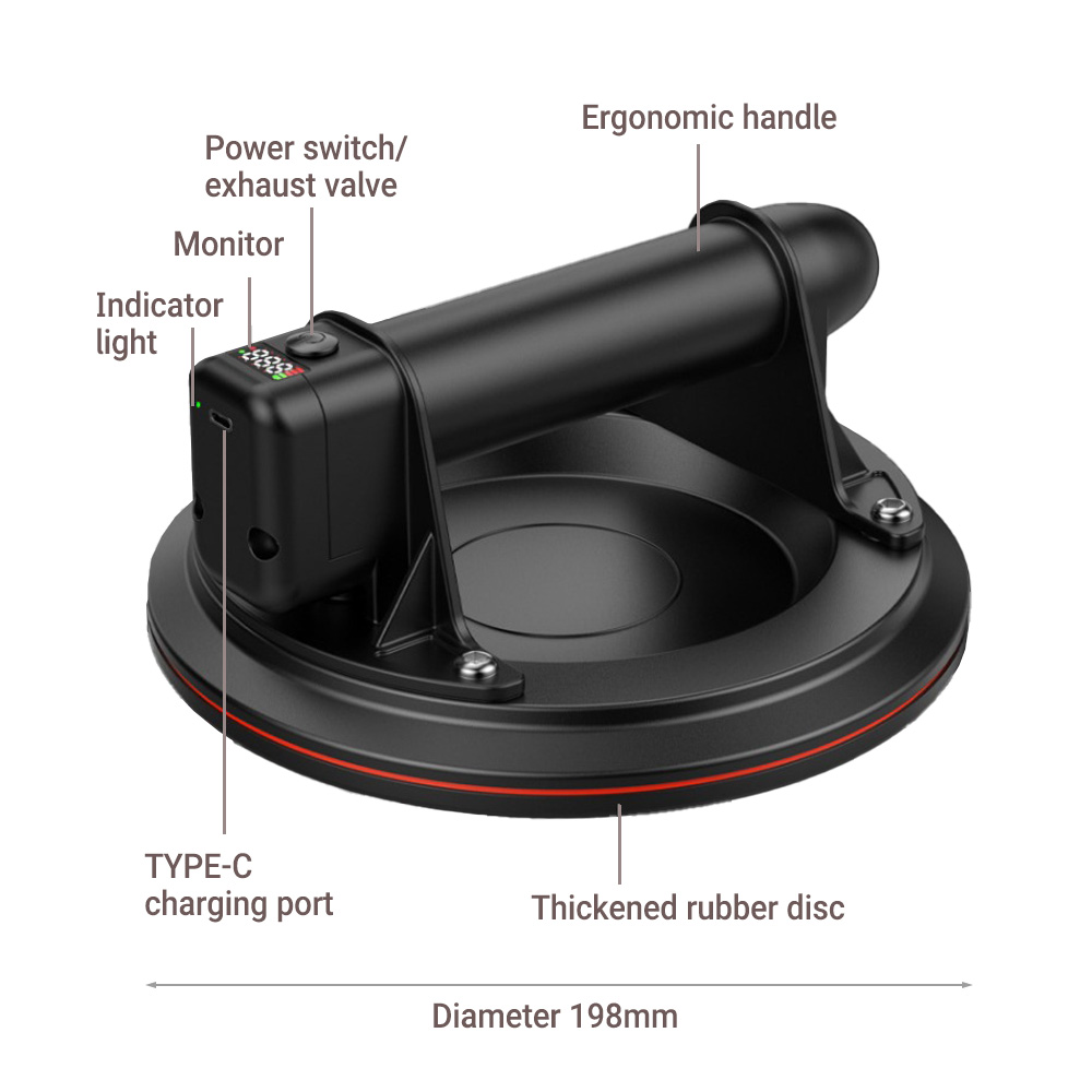 Electric Vacuum Suction Cup 8  - Ceramic Tile Floor 리뷰 및 가격
