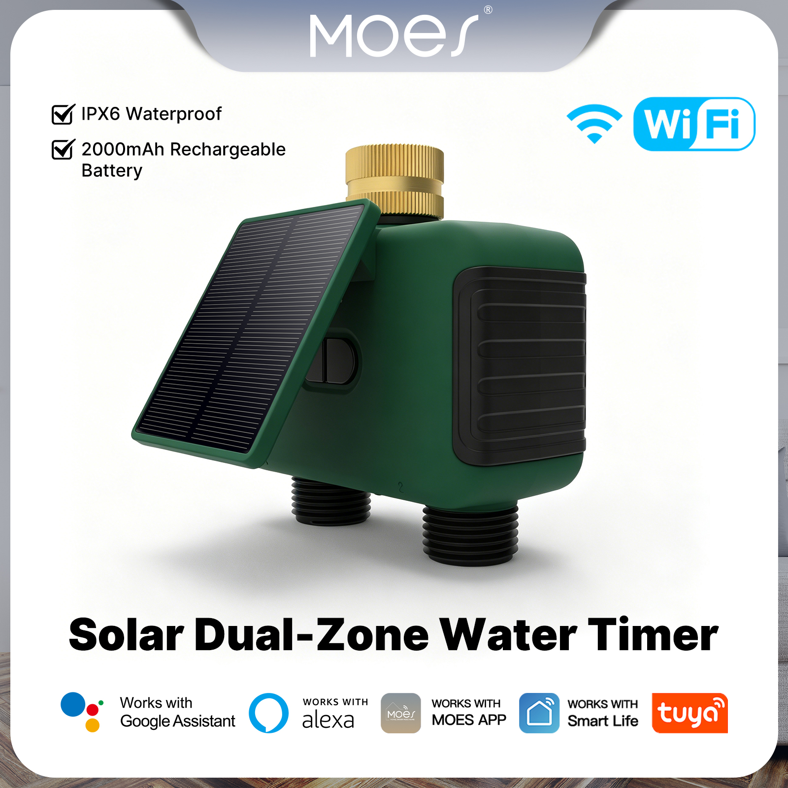 MOES Tuya WiFi Smart Solar Dua - Timer Dual Outlet 리뷰 및 가격