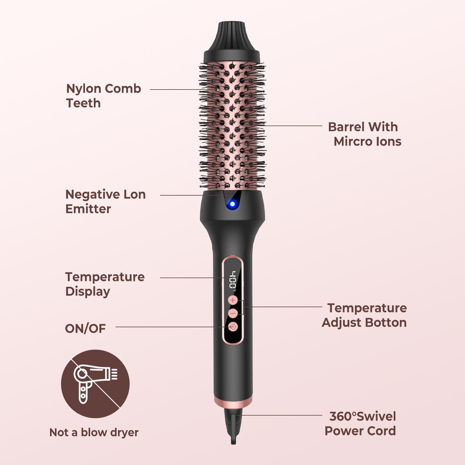 1.5 Inch Hair Curling Iron Bru - Ceramic Heat Emitter 리뷰 및 가격