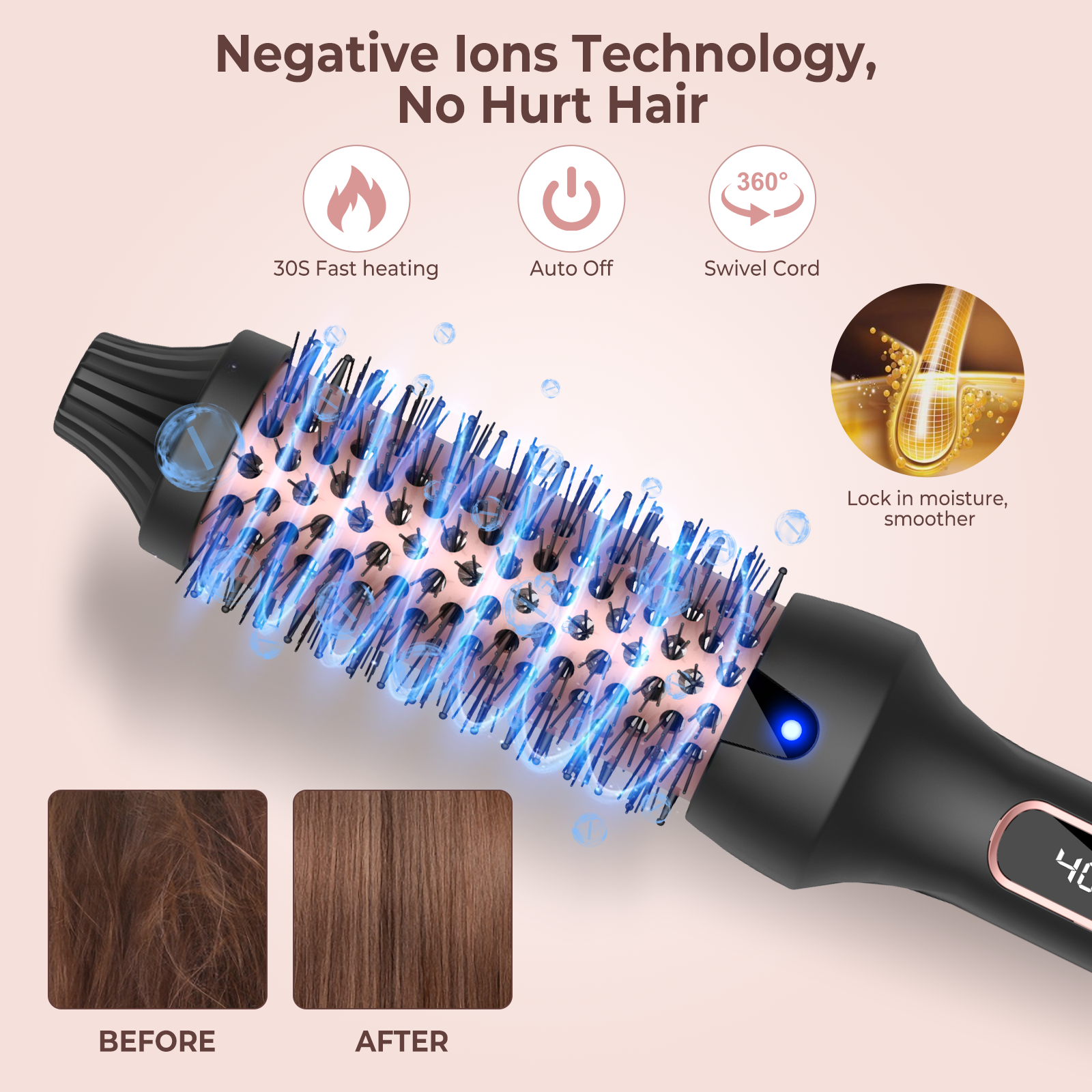 1.5 Inch Hair Curling Iron Bru - Ceramic Heat Emitter 리뷰 및 가격