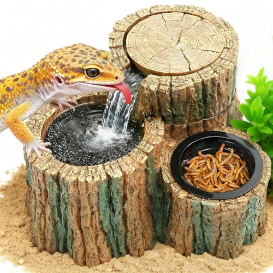 2 in 1 Reptile Water Fountain  - Water Dish Reptile 리뷰 및 가격