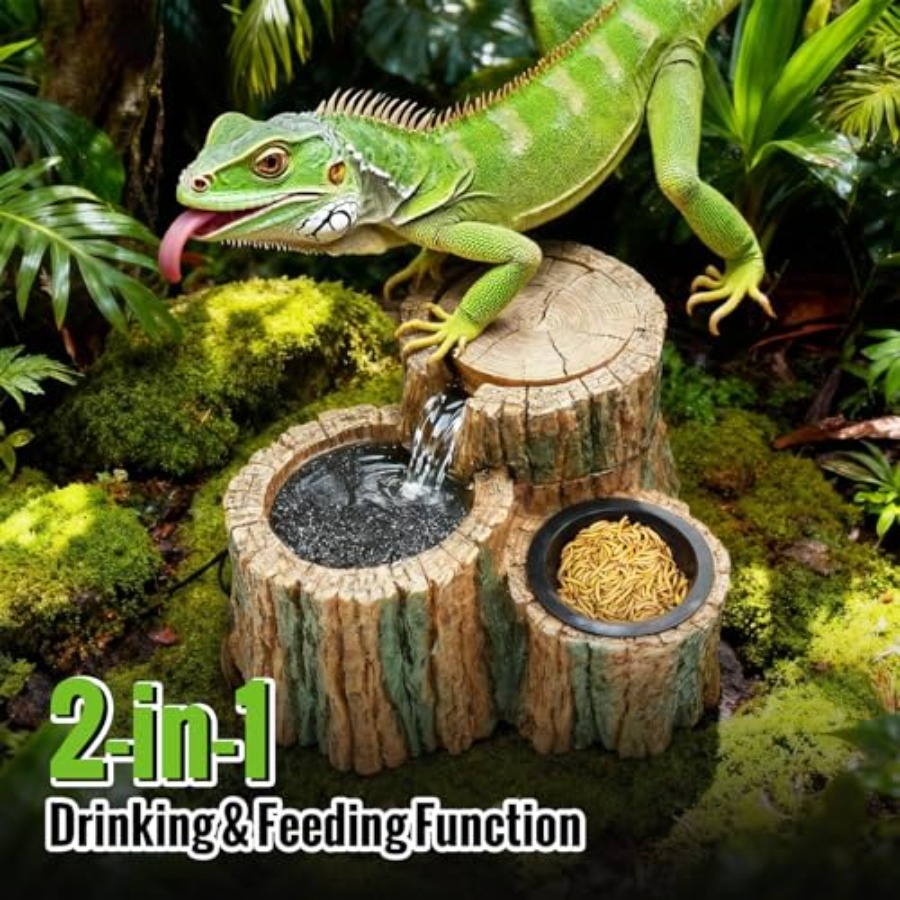 2 in 1 Reptile Water Fountain  - Water Dish Reptile 리뷰 및 가격